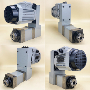 镗铣钻磨机床动力头2号BT30 ER25 ER32 莫氏MT3型主轴头电机组合