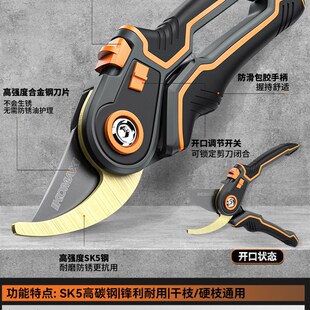 园艺修枝剪手持式家用工具修剪树枝果树花卉省力专用剪刀剪枝神器