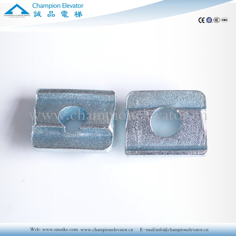电梯导轨压道板T89 T90 T1B14压导板电梯压板锻压镀锌厂家直销