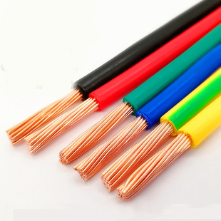 国标阻燃6 10 16 25 35 70 95平方铜芯线单芯BV BVR接地电线拆零