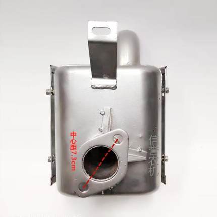 德力柴油机排气管190/1115消声器22/25马力单缸立式手拖盘拖配件