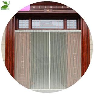 新品 厨房沙网磁性夏 纱帘无轨道纱窗自粘式 门帘家用防蚊纱门推拉式