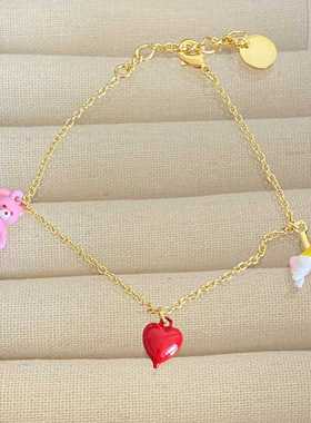 旋转木马与泰迪熊项链