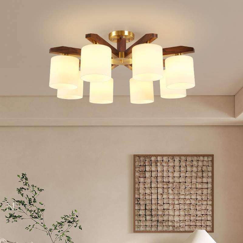 新中式高档卧室吸顶灯个性大气创意中式实木胡桃木色玻璃客厅灯具,鲜花速递/花卉仿真/绿植园艺,割草机/草坪机,淘宝优惠券,粉丝福利购,淘宝优惠卷