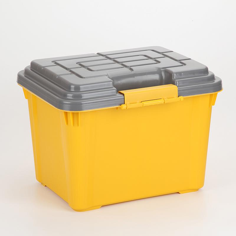 40升车载收纳箱后备箱储物箱车用大尾箱户外可储水凳子整理箱