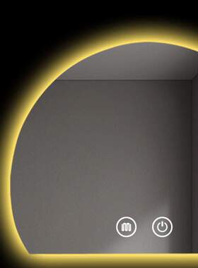 I1浴室镜圆形带灯led智能镜触摸屏卫生间镜子卧室化妆镜梳妆台镜