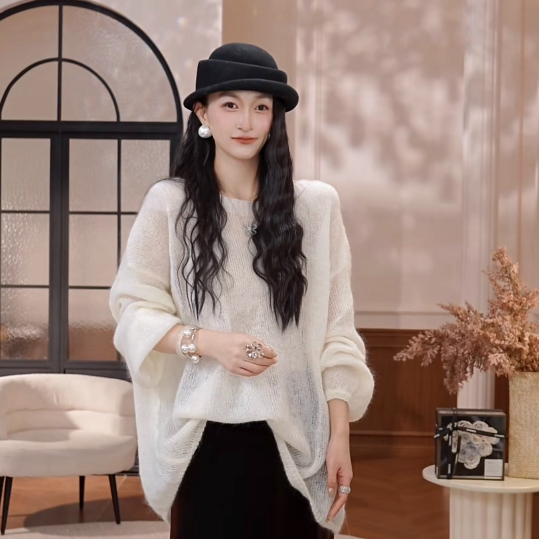 BEAUT SAY“浅雪山茶”毛针织衫