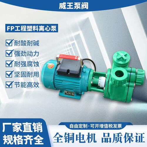工程塑料离心泵，FP型工程塑料卧式离心泵，FP增强聚丙烯离心泵