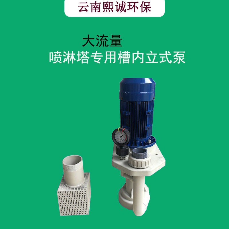 熙诚环保抗腐蚀槽内立式水泵 防爆离心水泵 喷淋塔洗涤塔槽内泵