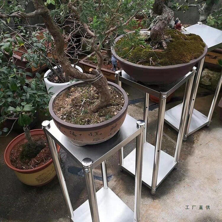 不锈钢带轮多层花架阳台庭院
