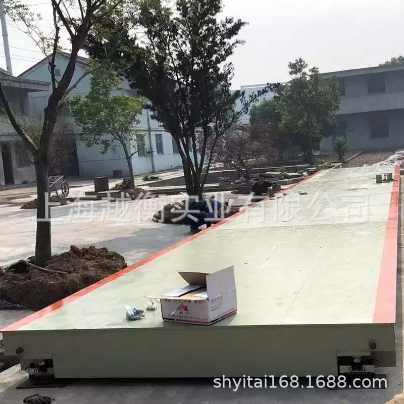 上海普陀区码头用120吨大地磅秤