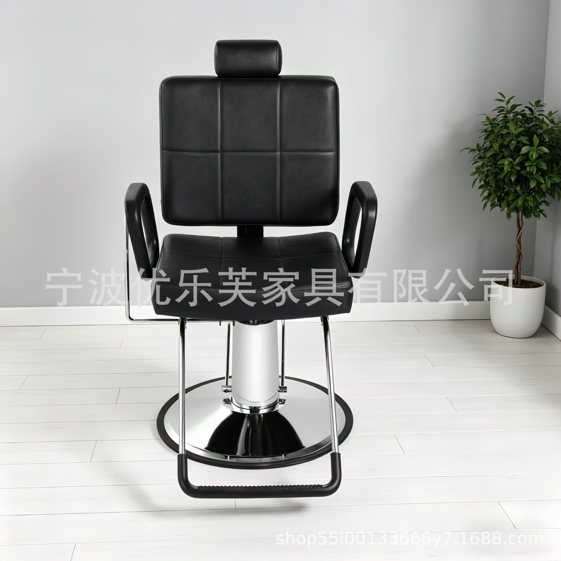 跨境理发椅可放倒美发椅理发店椅子带脚踏美容椅品质理容椅发廊椅