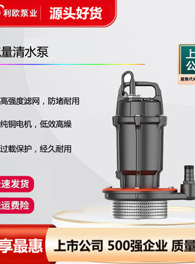 LEO利欧QDX潜水泵抽水泵家用水泵小型水井1寸2寸3寸4寸热销潜水泵