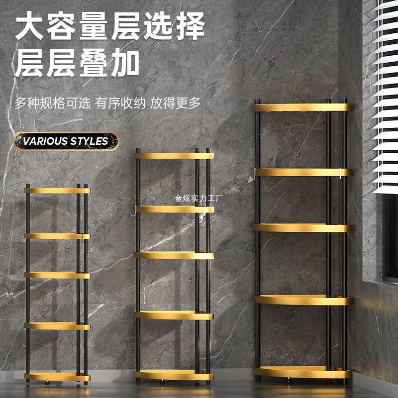 用品304不锈钢卫生间三角浴室置物架落地转角架脸盆架收纳式厕所