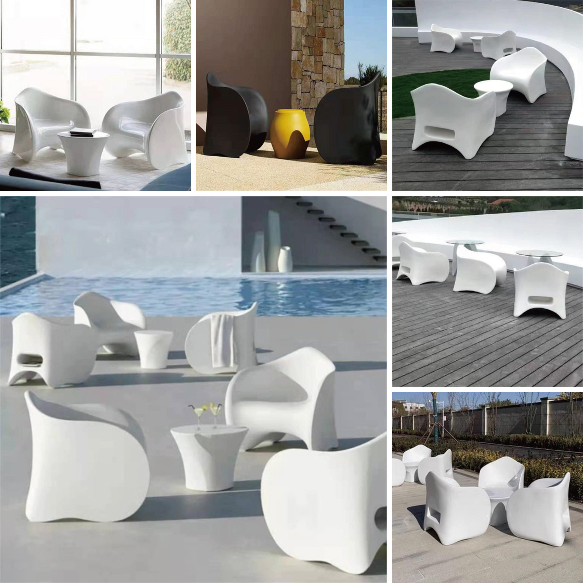 玻璃钢座椅 商场休闲椅 公共休息沙发椅子 户外创意造型休闲坐凳