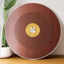 酒店家用实木大圆桌子10人15人20人宴会厅折叠圆餐桌转盘圆台面板