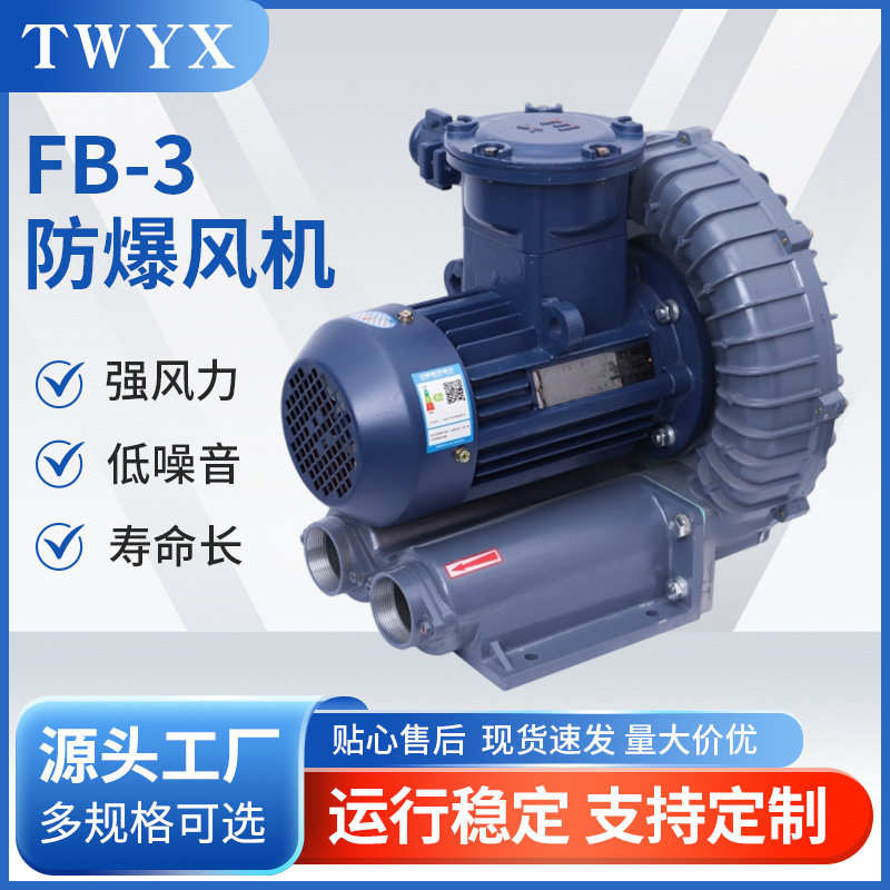 FB-3隔爆风机2.2KW 防腐风机 变频防爆风机气体循环防爆风机