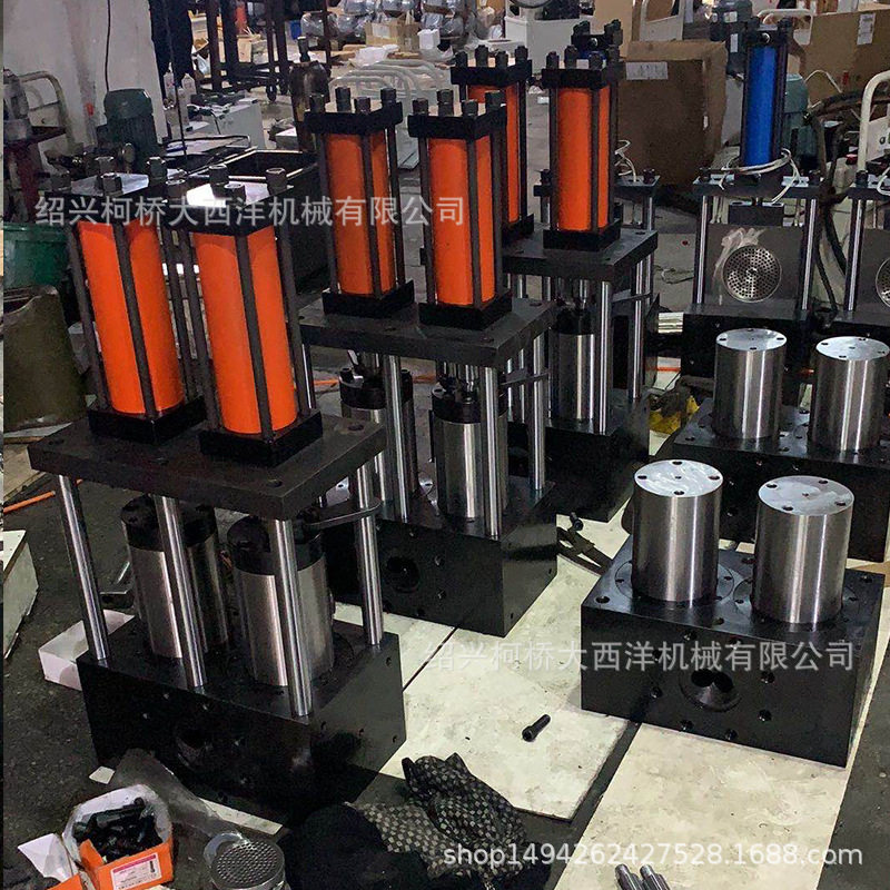 厂家直供新款双柱油缸小型液压换网器模头熔喷布挤出机快速过滤器