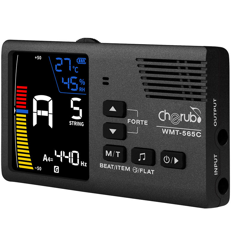 吉他调音器节拍器二合一可充电尤克里里通用WMT-565C专用校音器