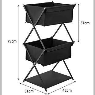 平台畅销户外加布兜野营收纳便携多层野餐小型折叠布兜置物架