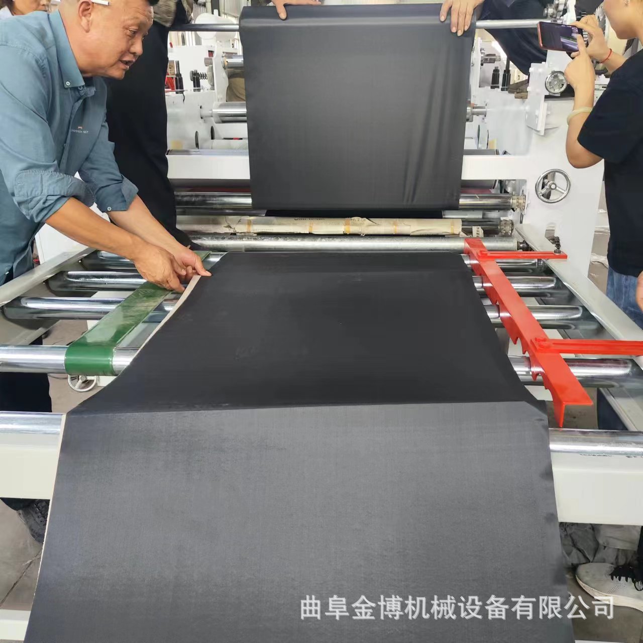 无纺布热烫贴合机200mm导热油