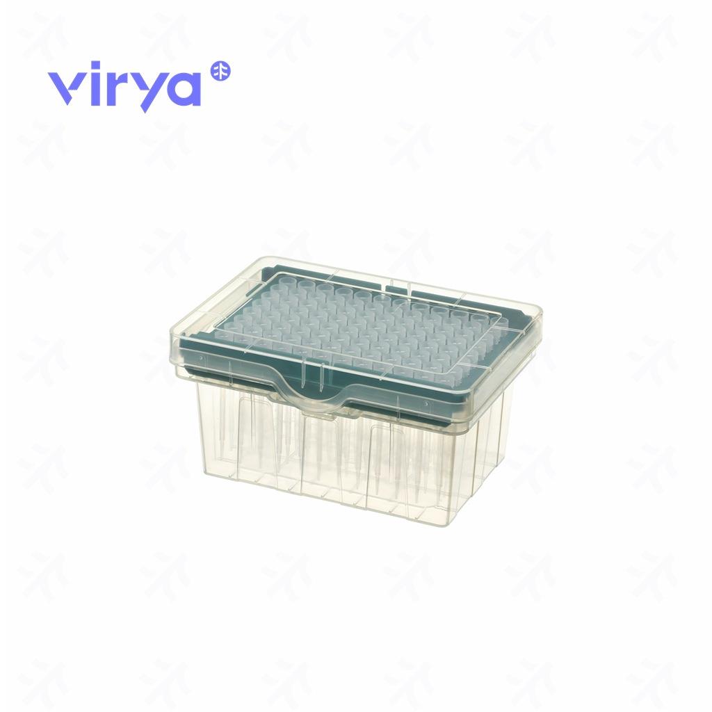 virya10µLplµs透明吸头吸嘴低吸附盒装灭菌pp材质3211218