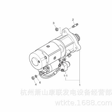301206-00017起动电机继电器
