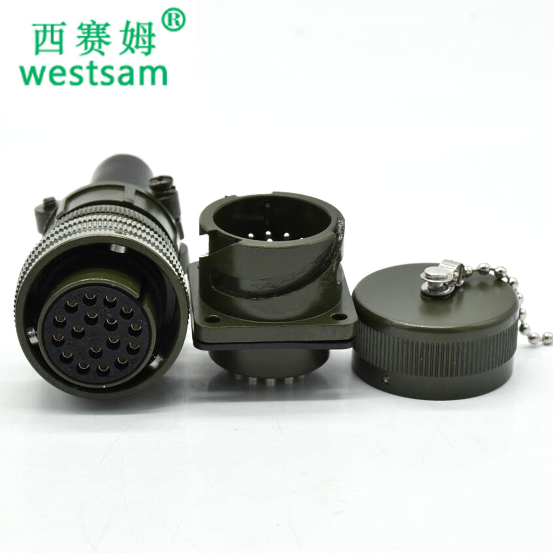圆形连接器卡扣VG3102A20-29S17芯防水连接器航空插头螺纹