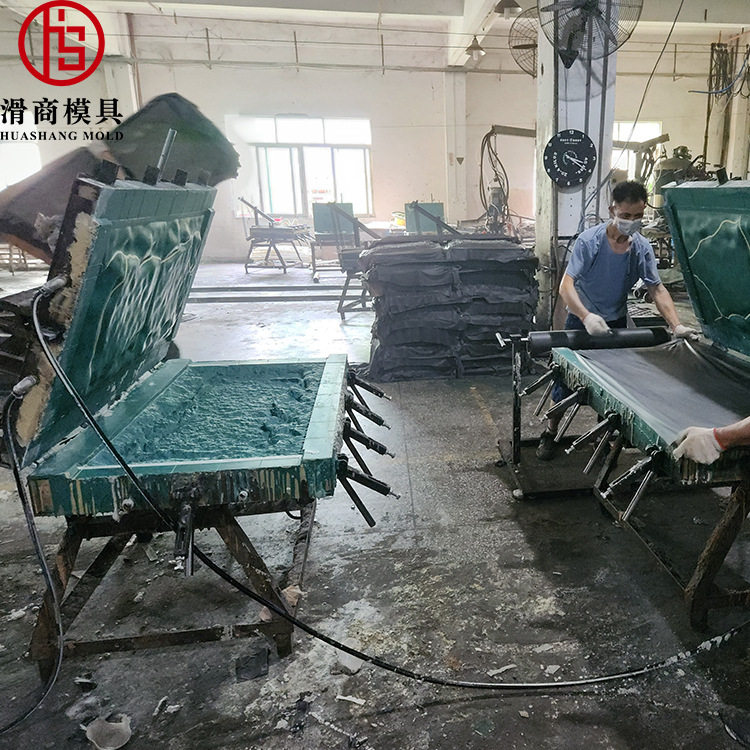 轻质pu文化石模具厂家 聚氨酯仿真外墙文化砖模具15mm人造石大板