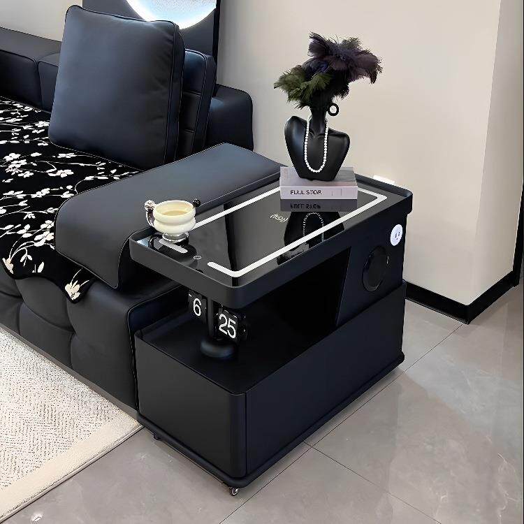 可移动茶几小户型现代简约边柜轻奢客厅意式极简新款沙发边几推车