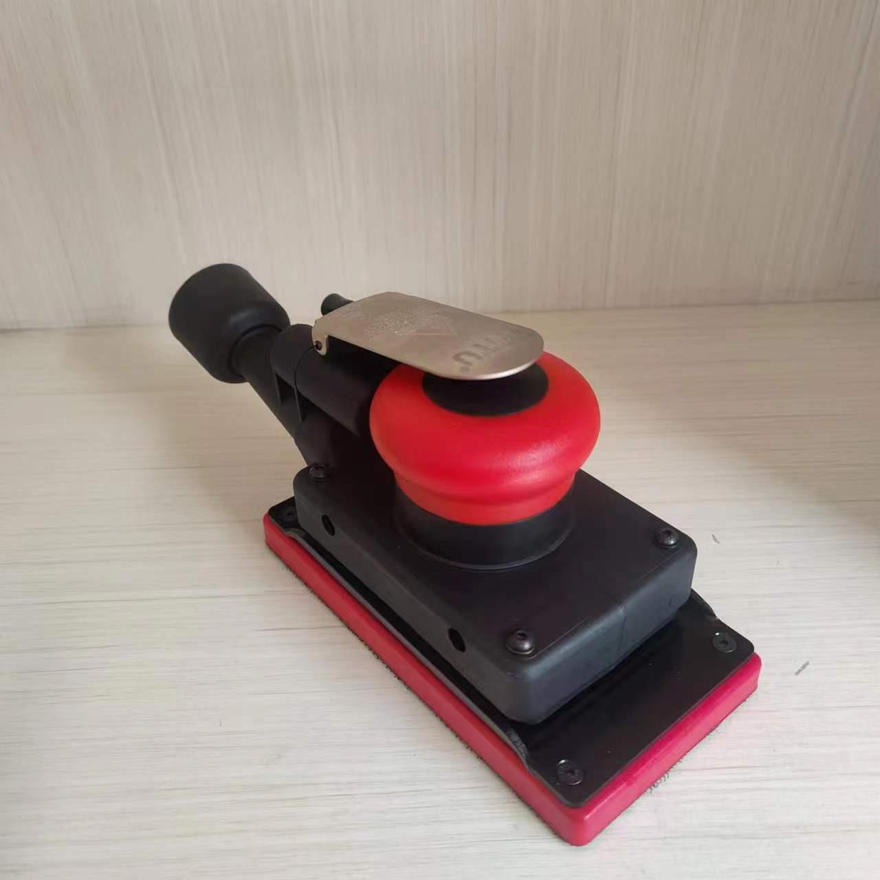 现货供应气动打磨机方形干磨机汽车腻子原子灰吸尘打磨砂纸气磨机
