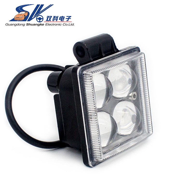 12V/24V货车灯 led射灯 越野改装灯 汽车前照灯 4珠正方形工作灯
