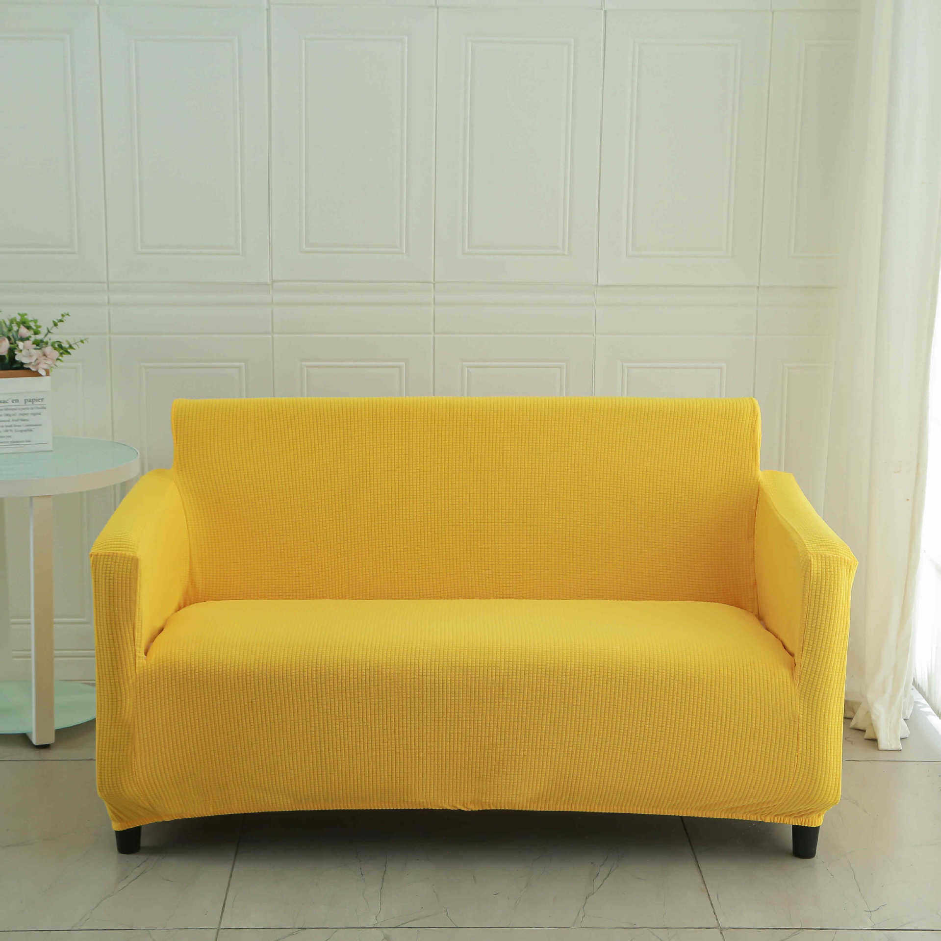 双人位高靠背弹力沙发套罩全包套懒人通用型简约现代防尘罩