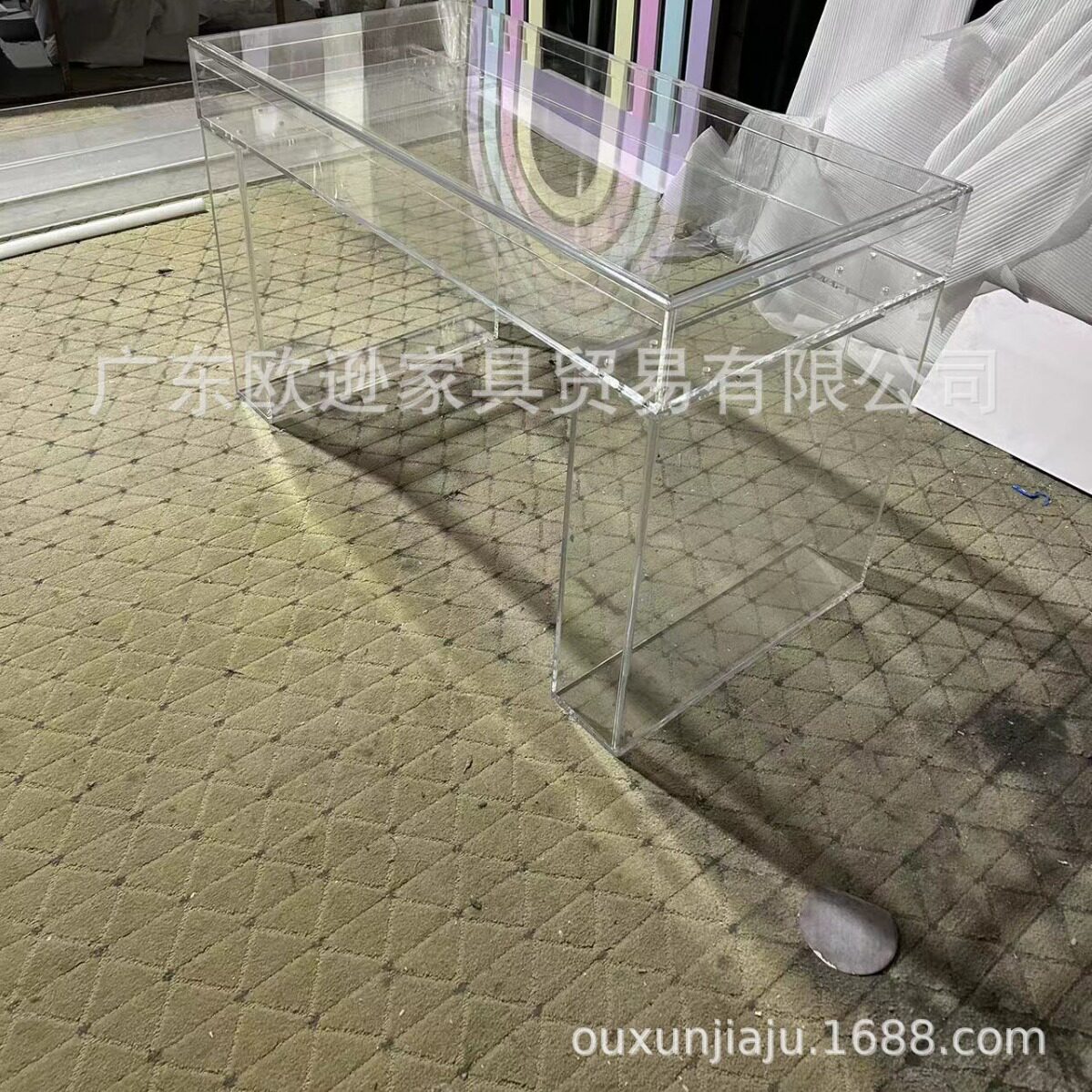 亚克力透明蛋糕桌HOT新郎新娘桌
