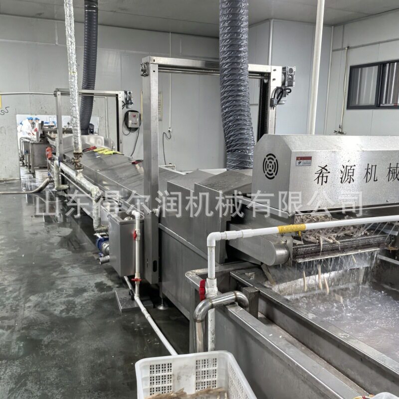 槟榔芋头条加工生产线莲藕条油炸机厂房布局上门安装调试