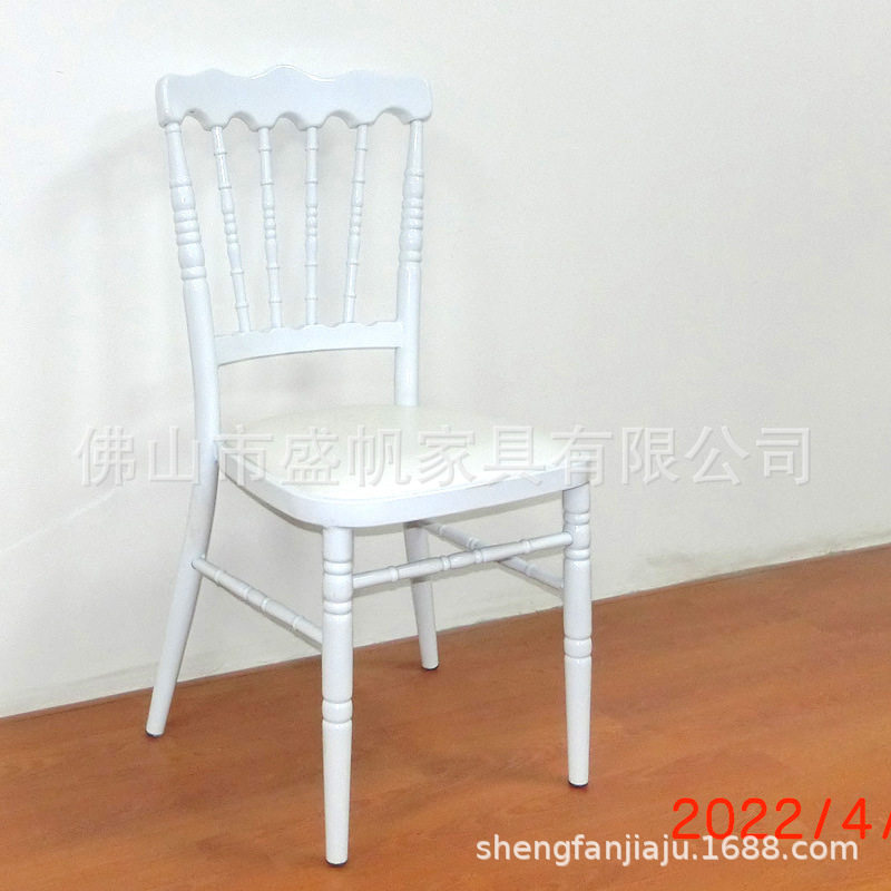 酒店餐厅宴会椅铝合金凳子竹节古堡拿破仑椅铁椅厂家批发工程定制