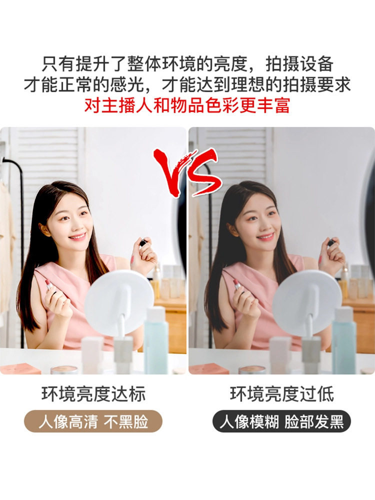 专业主播直播间无影灯超亮吸顶吊灯理发店美颜补光顶灯服装店