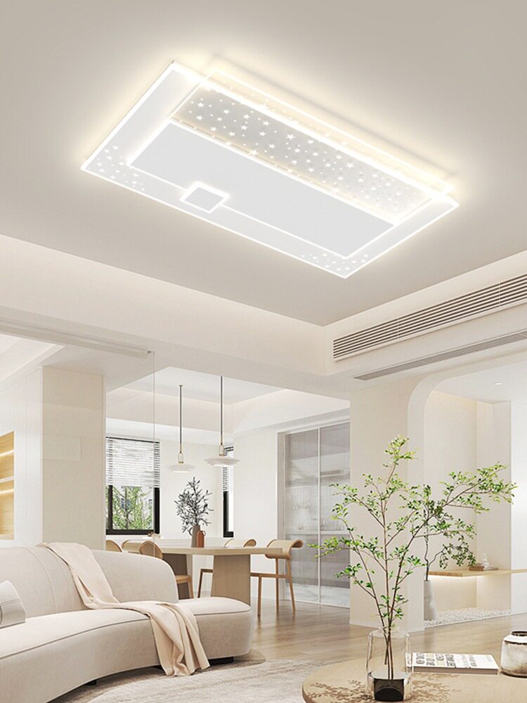 客厅灯简约现代大气长方形LED吸顶灯家用大灯主灯极简白卧室灯具
