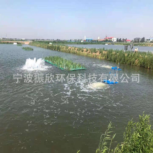 推流曝气机 浮水造流式曝气 不锈钢电机 河道鱼塘增氧 射流机