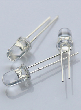 5MM磨砂蓝色雾状白散光灯 5MM圆头雾状蓝光长脚led发光二极管