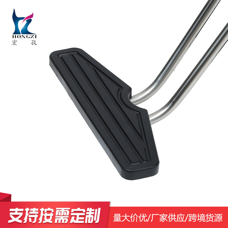 定制电镀铁双管脚踏理发椅配件