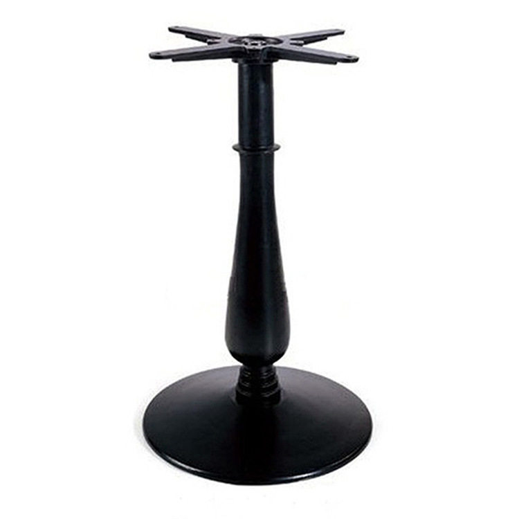 复古欧式铸铁桌脚咖啡厅餐台脚铁艺桌腿花瓶柱底座桌子腿桌架枱脚