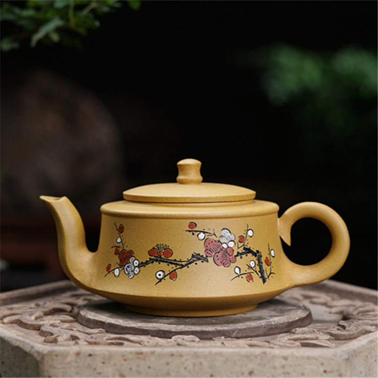 曲壶宜兴原矿段泥手工制作段泥茶壶茶具厂家礼品促销直销
