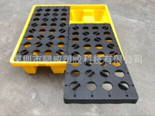 现磨具生产1300*1300*300防渗漏托盘、全新料网格防滑防渗漏卡板