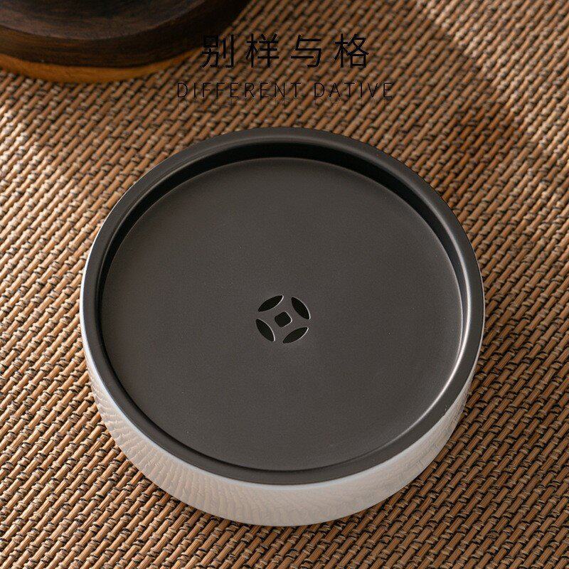 羊脂玉陶瓷壶承储水干泡盘养壶壶承托建水茶托茶台小茶盘养壶零配
