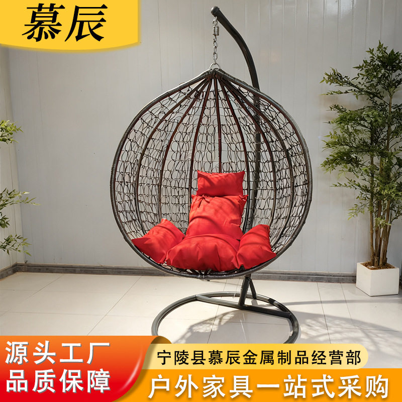 吊篮藤椅双人双杆鸟巢吊椅单人户外秋千阳台摇椅吊床成人躺床摇椅