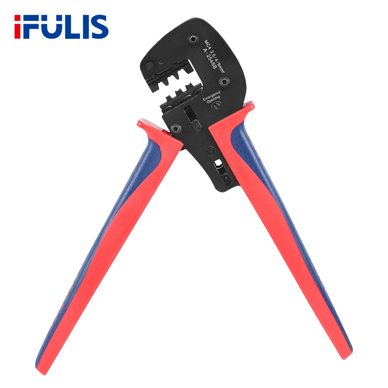 HS-2546B光伏压线钳太阳能工具MC4插头连接器冷压端子压接钳子MC3
