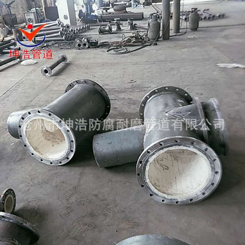 坤浩供耐磨陶瓷直管  耐磨陶瓷弯头 洗煤厂用耐磨管件 质优价廉