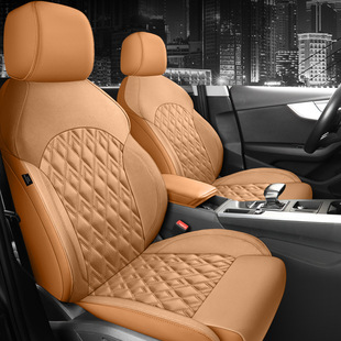XH新款 通用 专车可订全车系Z19纳帕皮拼翻毛皮菱形汽车坐垫四季
