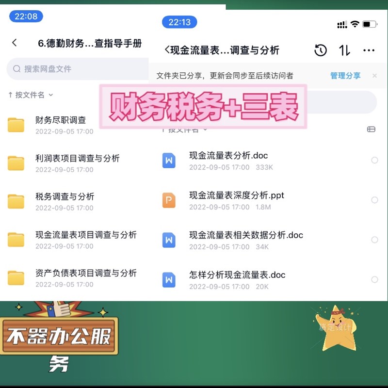 四大德勤财务尽调报告离任审计财务报表分析税务利润表现金三表